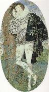 Nicholas Hilliard A Youth Leaning Against a Tree Among Roses painting
